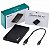 Case externo para ssd 2.5 sata usb 2.0 plástico - vinik cp25-20 - Imagem 1