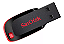 Pen drive 32.0 gb (sandisk) (preto) (cruzer blade) - Imagem 3