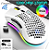 Mouse usb 2.4g sem fio rgb luz bm600 recarregável - branco - Imagem 2