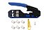 Alicate de cabo de rede, cortador strippe fio rj11, rj12, cat6, cat5e, cat5 - Imagem 2