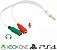 Cabo adaptador P3 Macho para P2 Fêmea Branco para fone microfone headset - Imagem 3