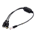 Cabo duplo 3.5mm jack de audio femea para macho rj9 plug adaptador 30cm - Imagem 1
