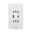 Interruptor de toque wi-fi inteligente, 2 tomada + usb + tipo c alexa 314 100-240v tuya - Imagem 1