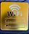 Placa WIFI para escrever senha auto colante quadrada 12x12cm - Imagem 3