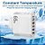 Fonte de carregador telefone 65w usb 5 portas USB e 1 porta tipo C - branco - Imagem 1