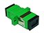 Adaptador Acoplador Sc/Apc Verde P/ Caixa De Distribuição Com Flange - Imagem 2