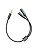 Cabo adaptador P3 Macho para P2 Fêmea Preto corda para fone microfone headset - Imagem 1