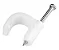 Grampo Fixa Fio Cabo Coaxial Miguelao 5mm Branco - Imagem 1