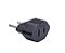 Adaptador 2P de 10A Preto Margirius ADP2-22 - Imagem 1