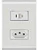 Tomada Simples 20A Com Modulo RJ45 - Imagem 1