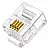 Conectores De Telefone Conexão Rj11 Cat3 4 Vias - Imagem 3
