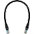 Patch Cord Cat6 30 Cm Preto Rede - CabosPathCord - Imagem 1