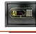 Cofre Eletrônico 16L 8,5KG Travas de 20MM Display Led - Imagem 2