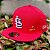 Boné MLB ST Louis Cardinals Fechado Aba Reta - Imagem 2