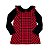 VESTIDO XADREZ GOLINHA COM BLUSA CANELADA - Imagem 1
