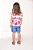 Conjunto shorts e bata viscose morango - Imagem 2