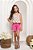 Conjunto shorts sarja com blusa crochet - Imagem 1