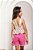 Conjunto shorts sarja com blusa crochet - Imagem 4