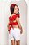 Conjunto shorts sarja morangos com blusinha - Imagem 3