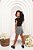 Conjunto shorts saia com blusa malha quebec - Imagem 2