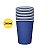 COPO DE PAPEL AZUL ESCURO 240ML C/8 - CROMUS - Imagem 1