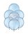 BALÃO 9 POLEGADAS LISO REDONDO C/50UN AZUL BABY - SÃO ROQUE - Imagem 2