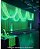 CORTINA DECORATIVA NEON 1X2m - VERDE NEON - Imagem 2
