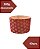 FORMA DE PAPEL DECORADA PARA PANETONE / CHOCOTONE C/10UN VERMELHO 500g - ECOPACK (NATAL) - Imagem 1