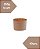 FORMA DE PAPEL PARA PANETONE / CHOCOTONE C/10UN KRAFT 250g - ECOPACK (NATAL) - Imagem 1