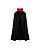 CAPA PRETA COM GOLA VERMELHA 90cm - HALLOWEEN - Imagem 1