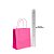 SACOLA KRAFT C/10UN ROSA PINK - 13,5X8X16cm - Imagem 3