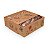 CAIXA PARA BROWNIE FLORES DO CAMPO - KRAFT C/25UN 7X7X2,5CM - IDEIA C5464 (NAM) - Imagem 1