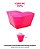 COPO PIC 50ml C/10UN - ROSA TRANSLÚCIDO - Imagem 1