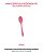 ESPÁTULA REDONDA MINI DE SILICONE DUPLO - ROSA - Imagem 1