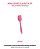 ESPÁTULA RETA MINI DE SILICONE DUPLO - ROSA - Imagem 1