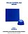 FOLHA CHUMBO 10x9,8cm LISA C/300UN - AZUL - Imagem 1