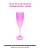 TAÇA CHAMPANHE TRANSLÚCIDA - ROSA - Imagem 1