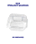 EMBALAGEM QUADRADA ARTICULADA C/50UN 300ML (B655) - BWB - Imagem 1