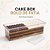 Cake Box Para Bolo Fatia Com Tampa E Espátula - Imagem 1