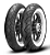 Par Pneus Metzeler ME888 Marathon MT90B16+150/80-16 Faixa Branca - Imagem 1