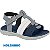 Sandália Infantil Masculina Napa Floter Rustico Neo Cinza / Marinho / Branco - Molekinho - Imagem 1