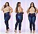 Calça Jeans Feminina Plus Size Cintura Alta Com Lycra Strech - Imagem 3
