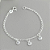 Pulseira infantil Elos 1x1 com Zircônias Penduradas - Imagem 1