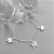 Pulseira Infantil de Borboletas com Aplicação de Resina Rosa e Branca - Prata 925 - Imagem 5