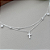 Pulseira Dupla com Cruz - Prata 925 - Imagem 3
