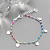 Pulseira Infantil com Bolinhas Coloridas e Pingente de Coração - Prata 925 - Imagem 3