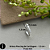 Brinco Piercing de Cartilagem com Listra Cravejada em Zircônias - Prata 925 - 1,3 cm - Imagem 2