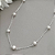 Colar 40 cm com 7 Pérolas de 5 mm - 5 cm de Extensor - Prata 925 - Imagem 1