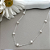 Colar 40 cm com 7 Pérolas de 5 mm - 5 cm de Extensor - Prata 925 - Imagem 4