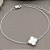 Pulseira da Virginia – Trevo Branco em Madrepérola – Prata 925 - Imagem 1